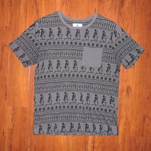 On the Byas Grey Graphic T-Shirt